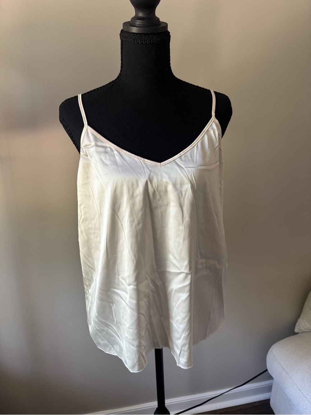 VIDUSSA Satin Ivory Slip Cami